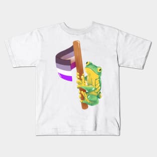 Frog Says Asexual Rights! Kids T-Shirt